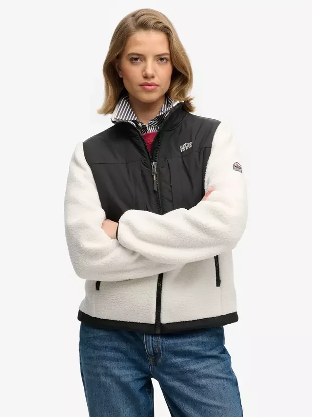 Куртка Polar Fleece Hybrid Trekker, цвет белый Superdry — фото 4