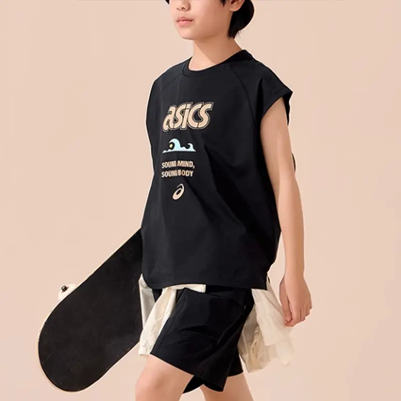 Городские шорты Urban Light Trend для детей 3-7 лет ASICS, черный — фото 4