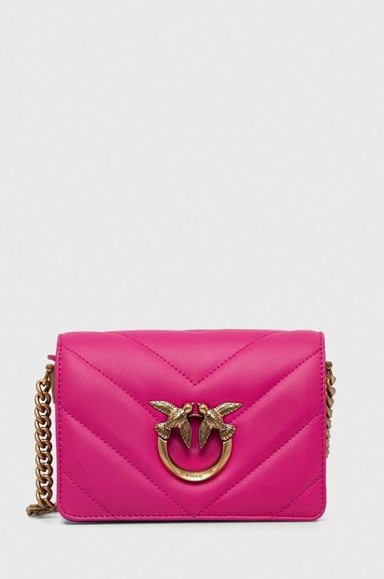 

Кожаная сумочка Pinko, розовый