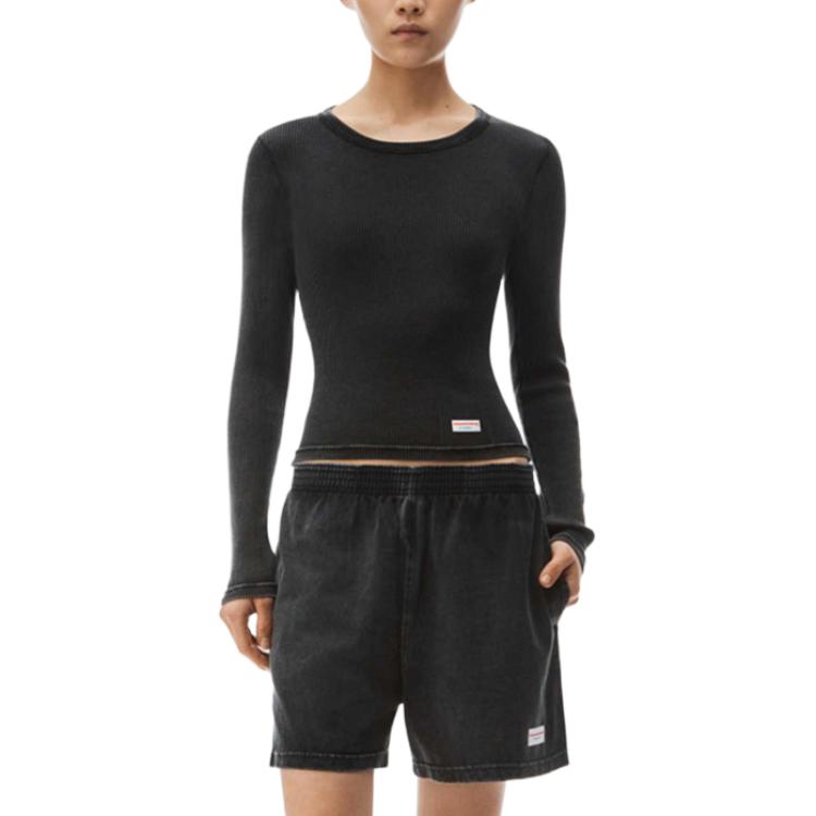 Футболка женская черная Alexander Wang — фото 2