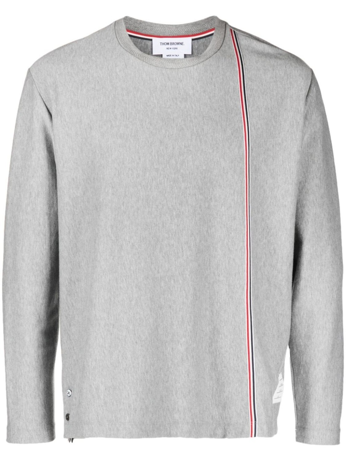 

Thom Browne футболка с полосками RWB, серый