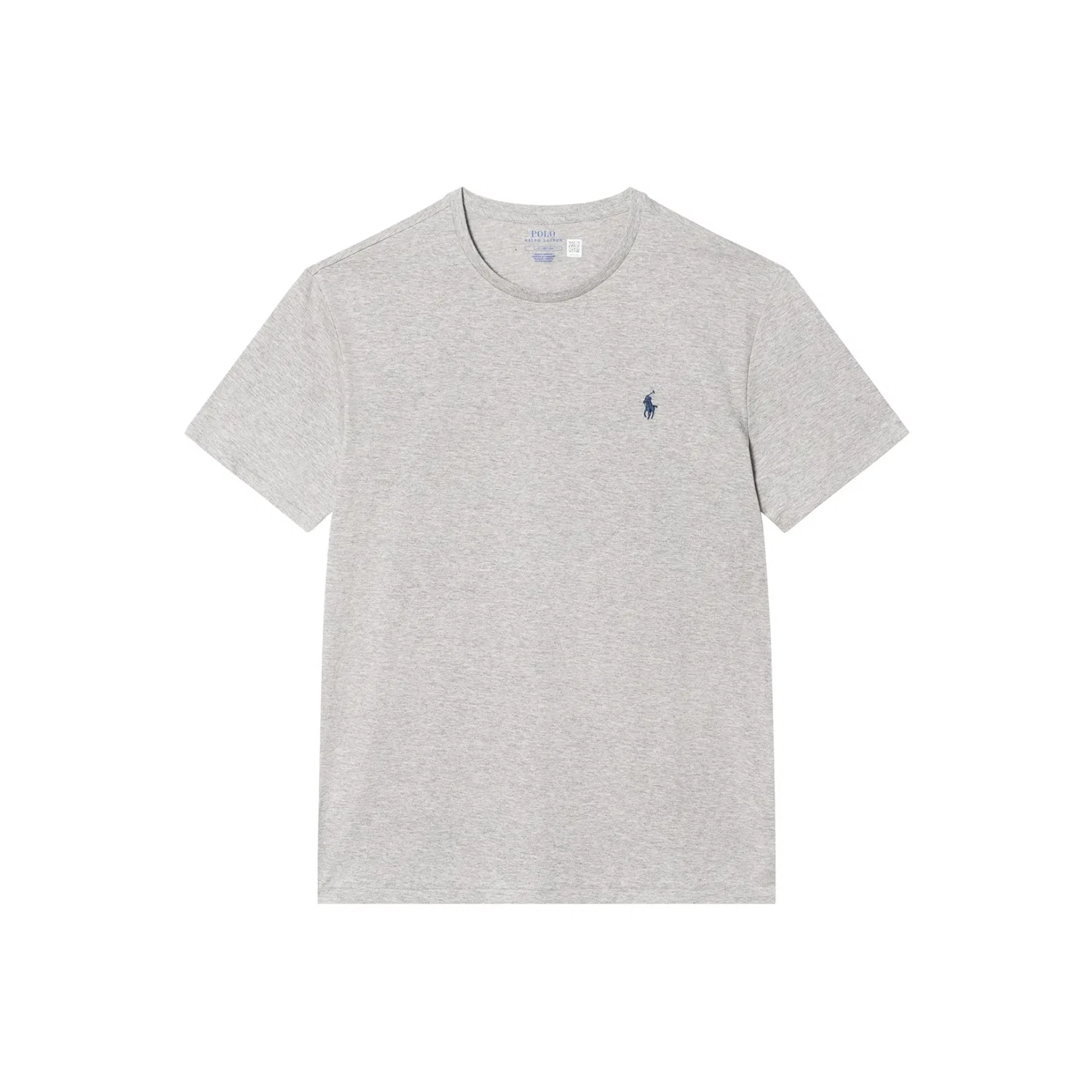 Футболка с вышитым логотипом Polo Ralph Lauren серая