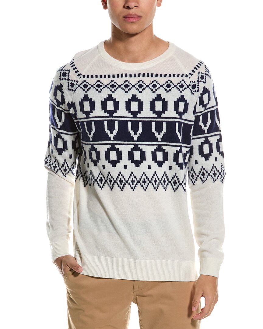 

Свитер Brodie Cashmere из шерсти и смеси кашемира, белый