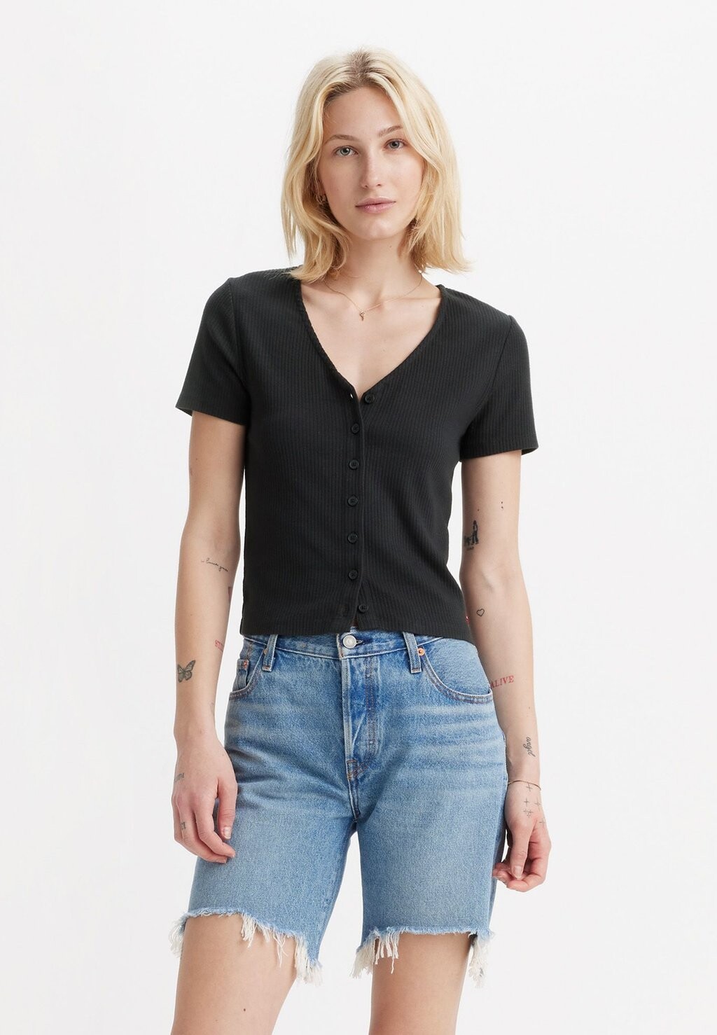 Футболка с принтом MUSE TEE Levi's, черный — фото 2