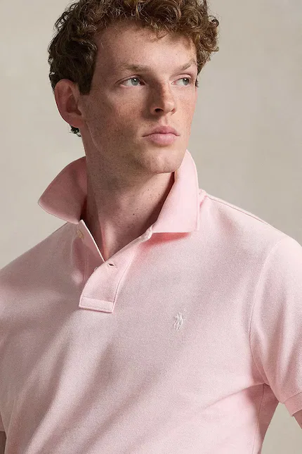 Поло хлопковое Polo Ralph Lauren, розовый — фото 4