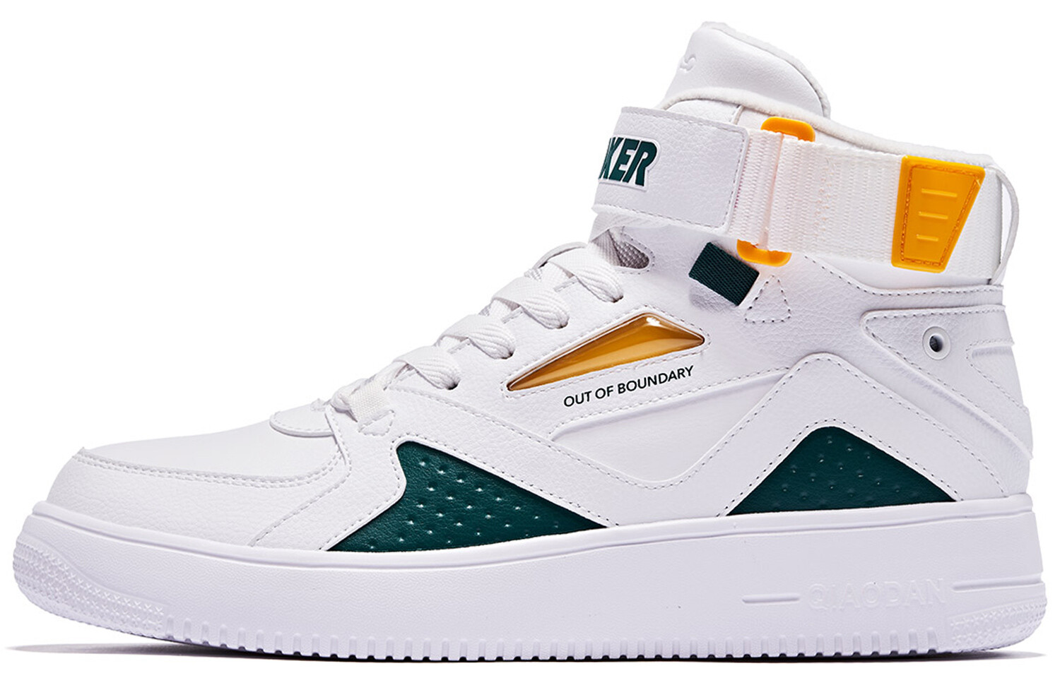 

Кроссовки QIAODAN Skateboarding Shoes Men High-top, белый