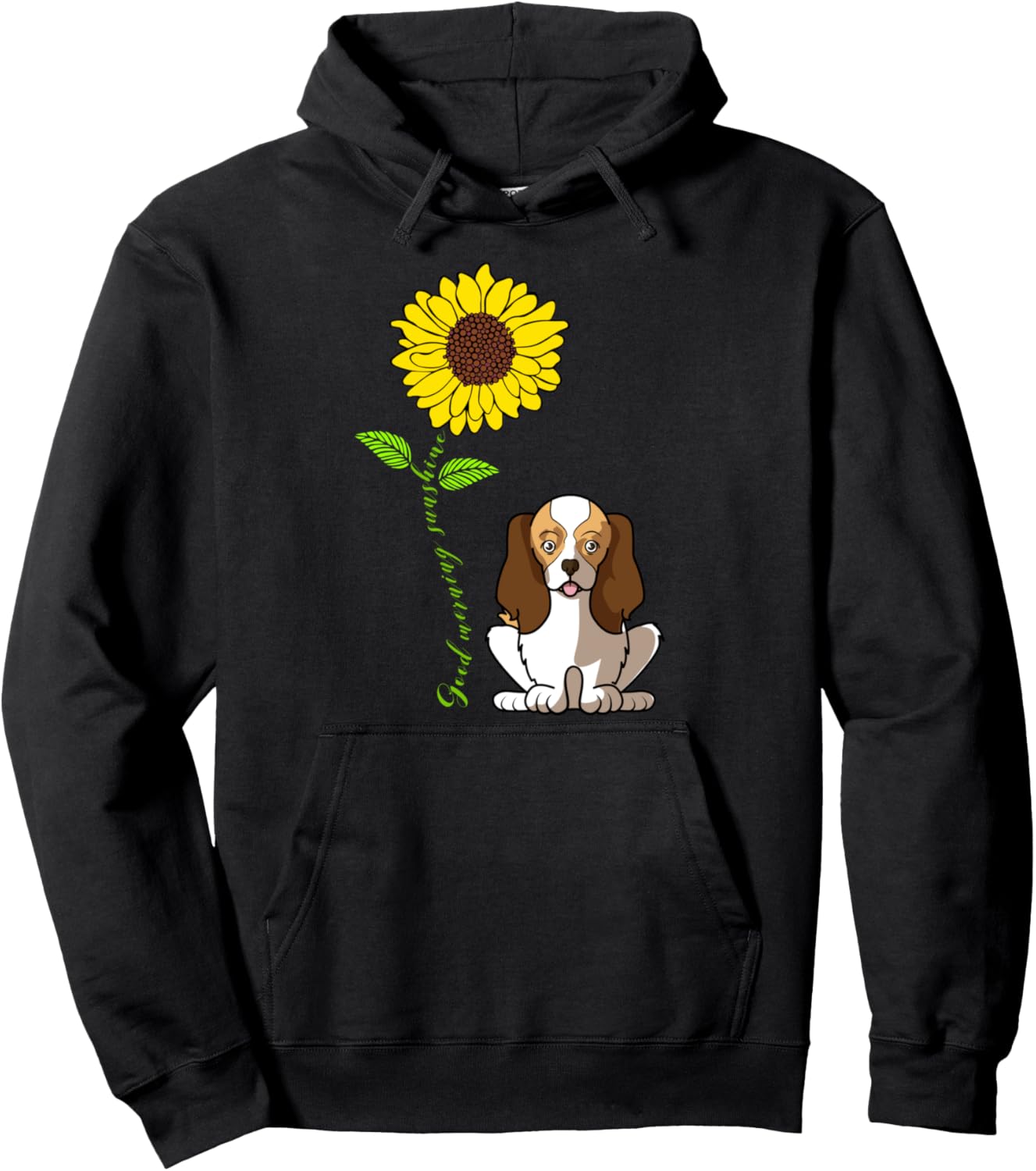 

Толстовка с надписью «Доброе утро, солнышко» с изображением кавалер-кинг-чарльз-спаниеля, черная Funny Cavalier King Charles Spaniel, Черный, Толстовка с надписью «Доброе утро, солнышко» с изображением кавалер-кинг-чарльз-спаниеля, черная Funny Cavalier K