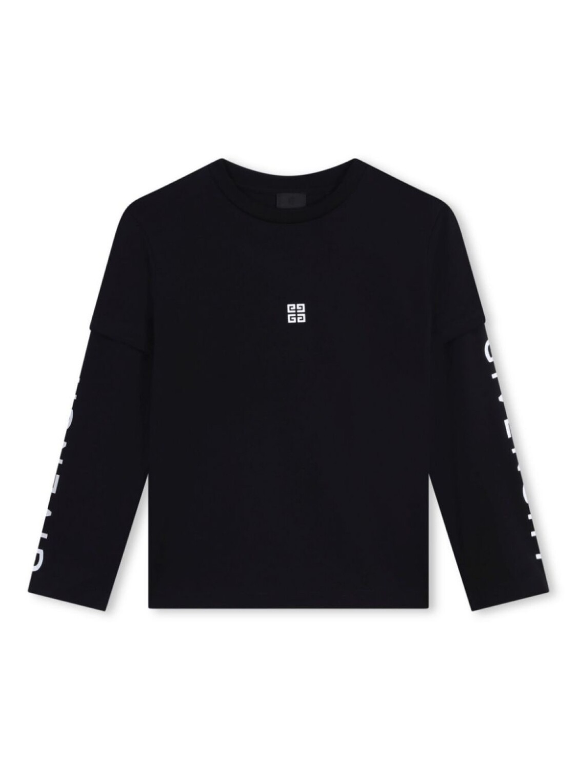 

Givenchy Kids лонгслив с логотипом, черный