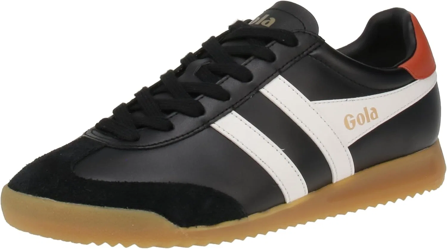 Мужские кожаные кроссовки Gola Torpedo, Black Off White