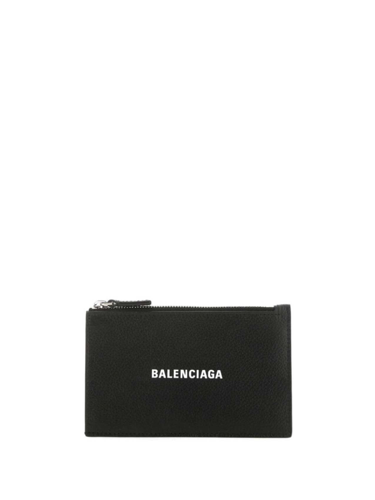 

Balenciaga кожаный держатель для карт, черный