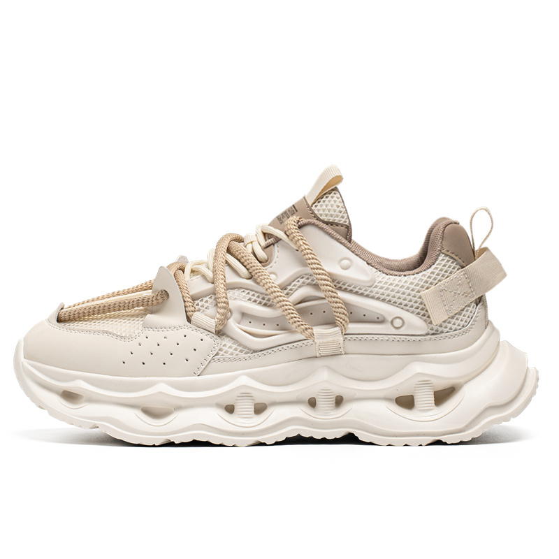 

Износостойкие дышащие низкие кроссовки для увеличения роста, мужские PNKE, Beige