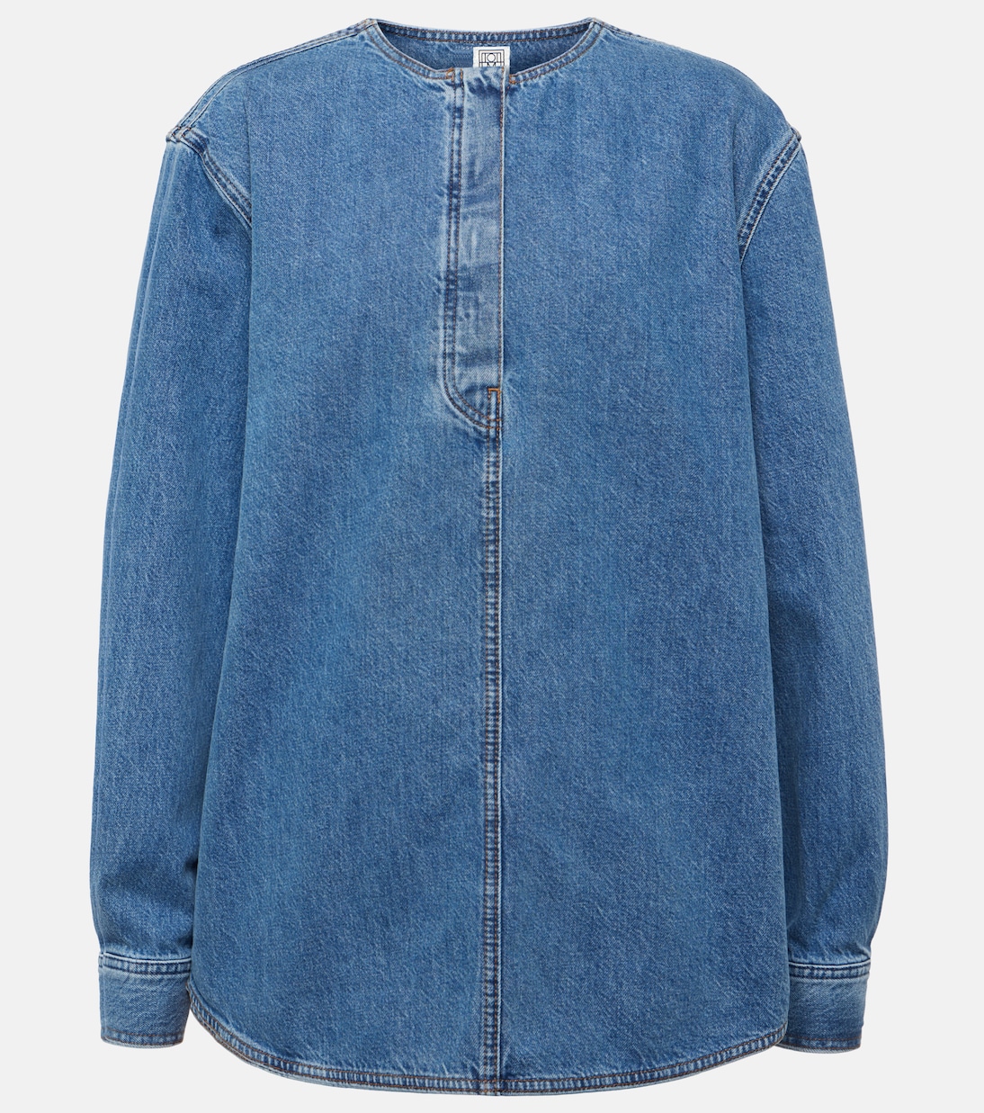 

Джинсовая рубашка Toteme, Vibrant Blue