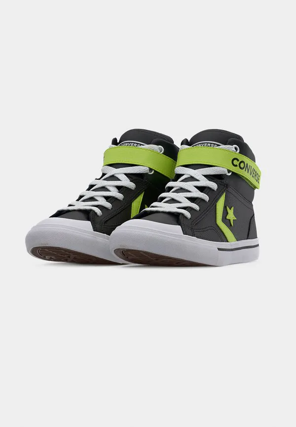 Унисекс высокие кроссовки pro blaze strap Converse, Black/Neon Mantis/White — фото 3