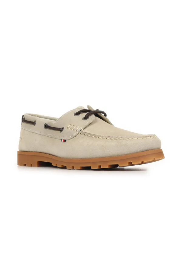 Светлые лодочные туфли Tommy Hilfiger, Grey/Black — фото 2