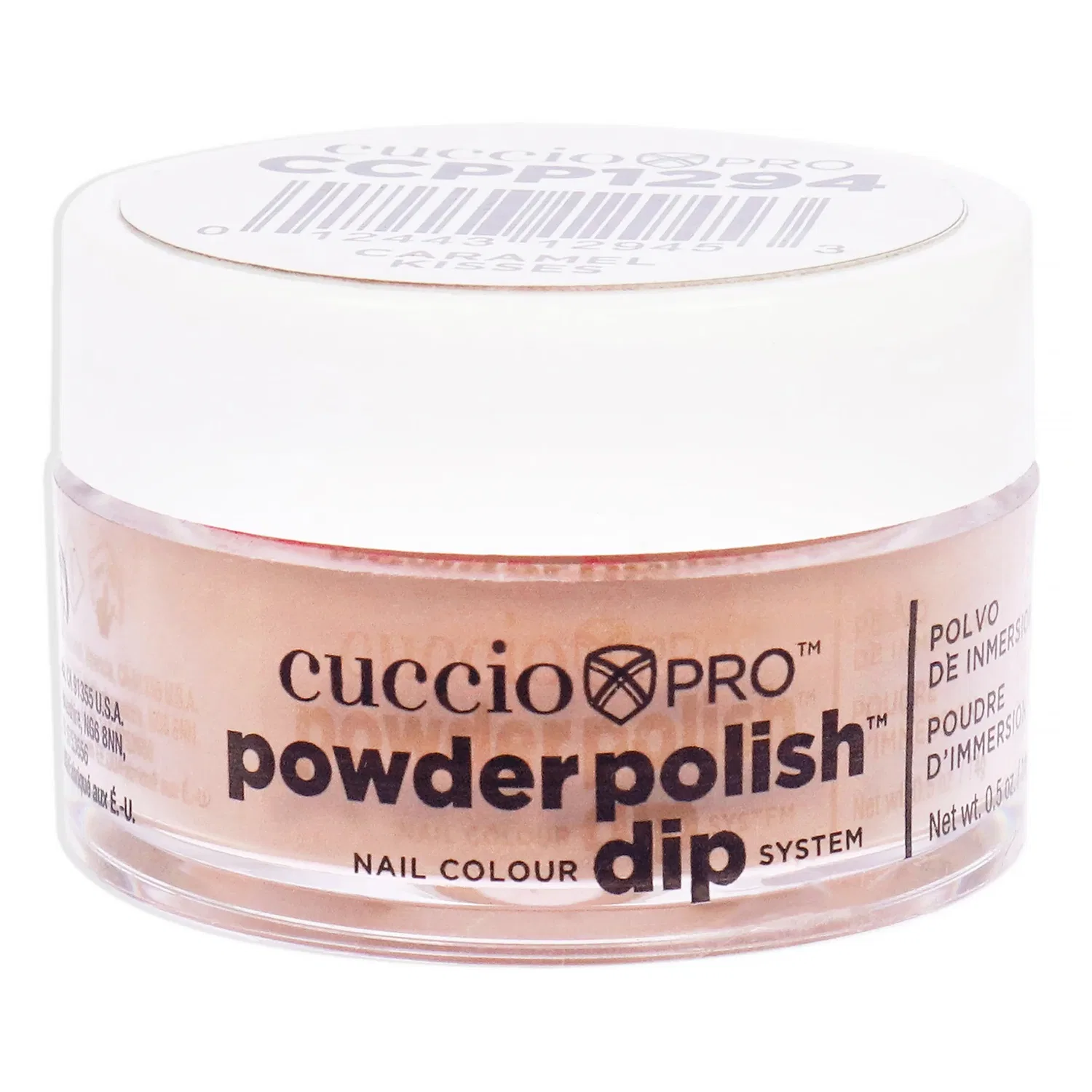 Система для окрашивания ногтей Pro Powder Polish Nail Colour Dip System - Caramel Kisses от Cuccio Pro для женщин - 0,5 унции (0,5 унции) пудры для ногтей, коричневый