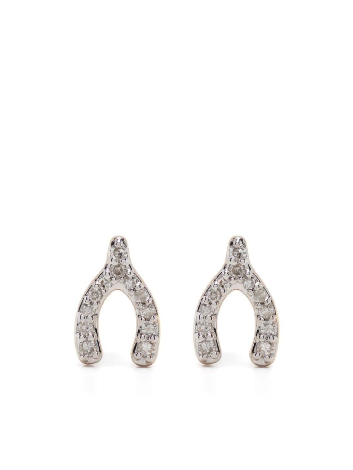 

Серьги Wishbone из желтого золота с бриллиантами Adina Reyter, золотой