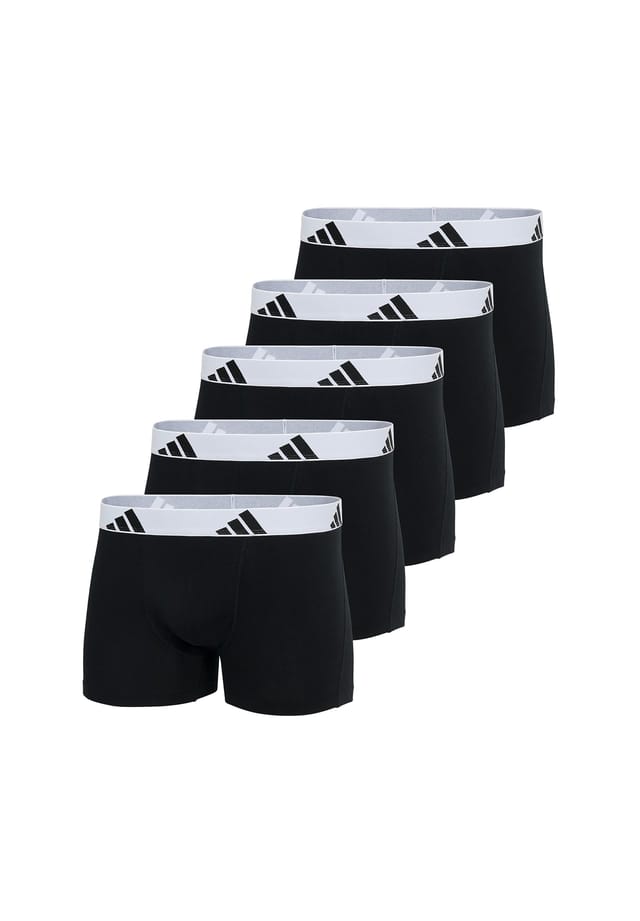 

Боксеры 5 шт. в упаковке - плавки Active Flex Cotton с логотипом Adidas, черный