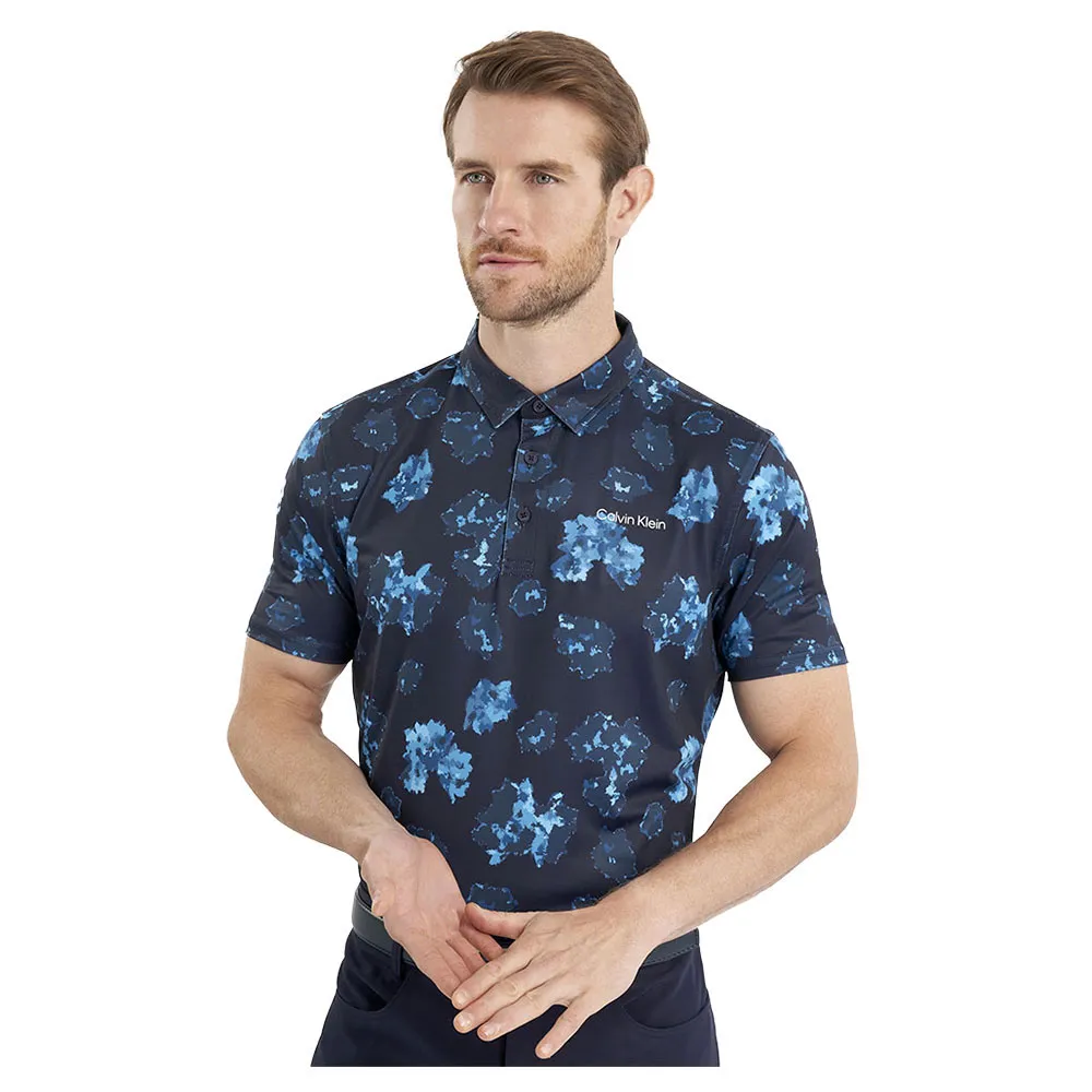 

Поло с коротким рукавом Calvin Klein Golf Cyber Floral Printed, синий