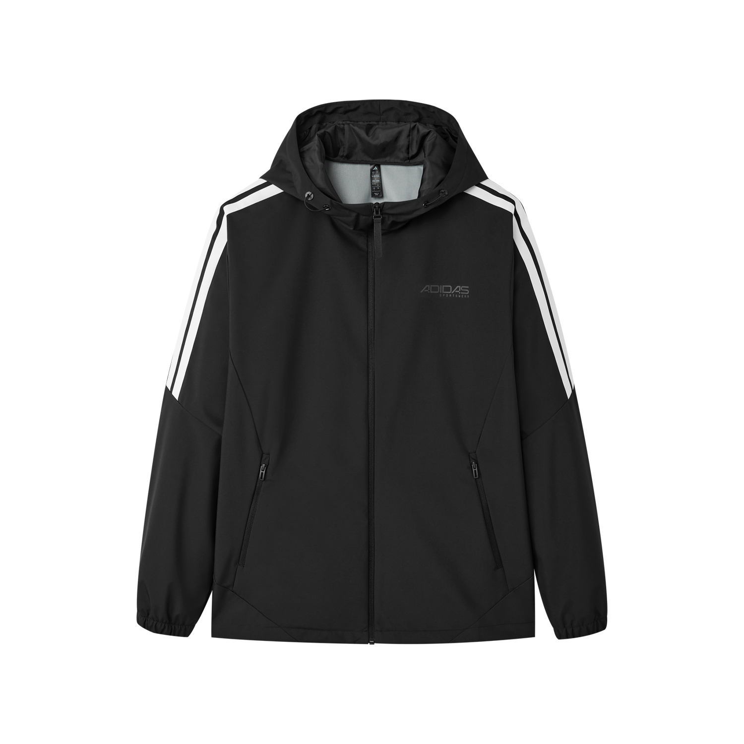 

Adidas Беговая куртка мужская Black с капюшоном Moderate Others