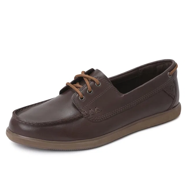Мужские повседневные ботинки-лодочки коричневые от Clarks