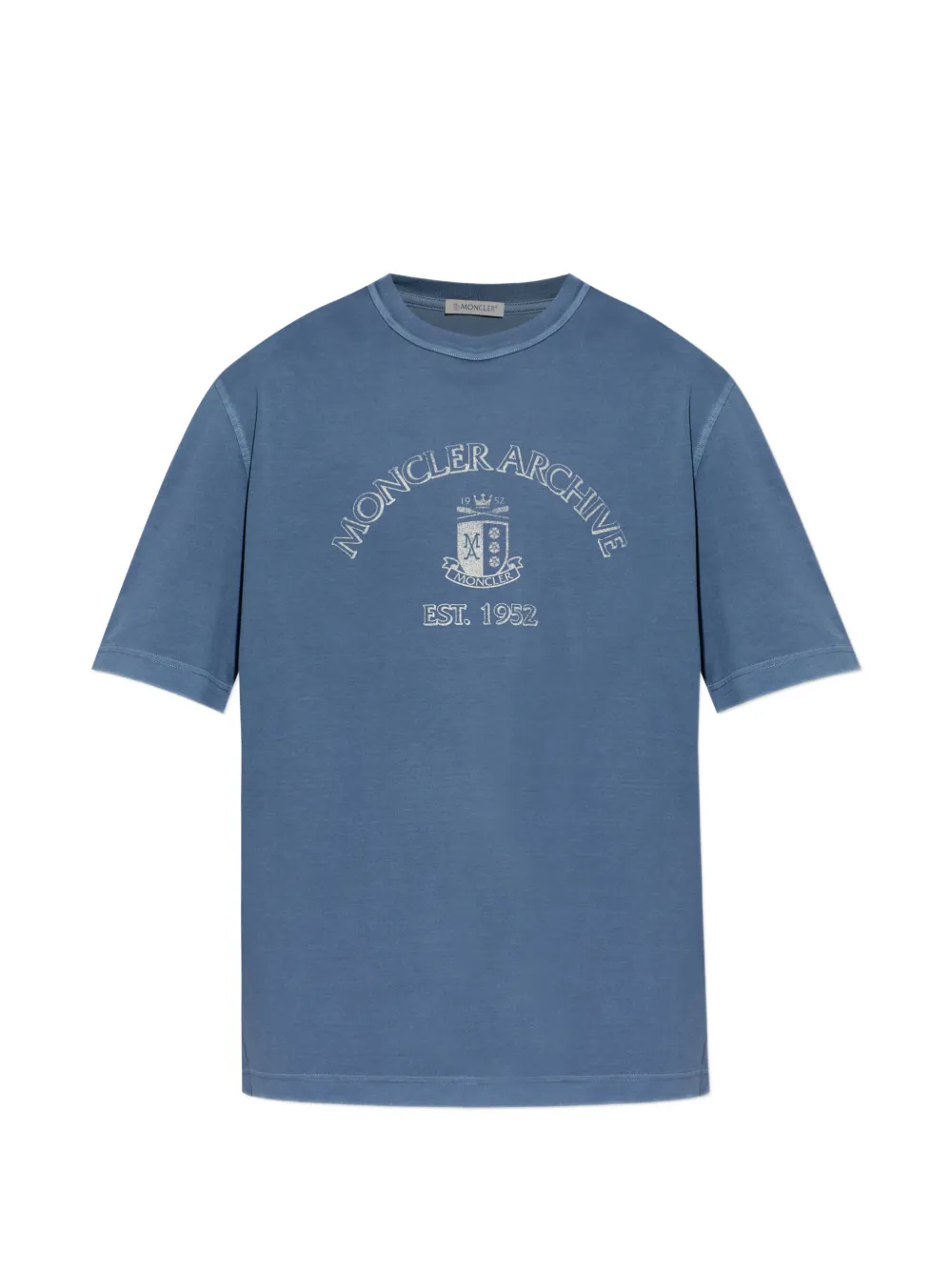 

Футболка с принтом MONCLER, синий