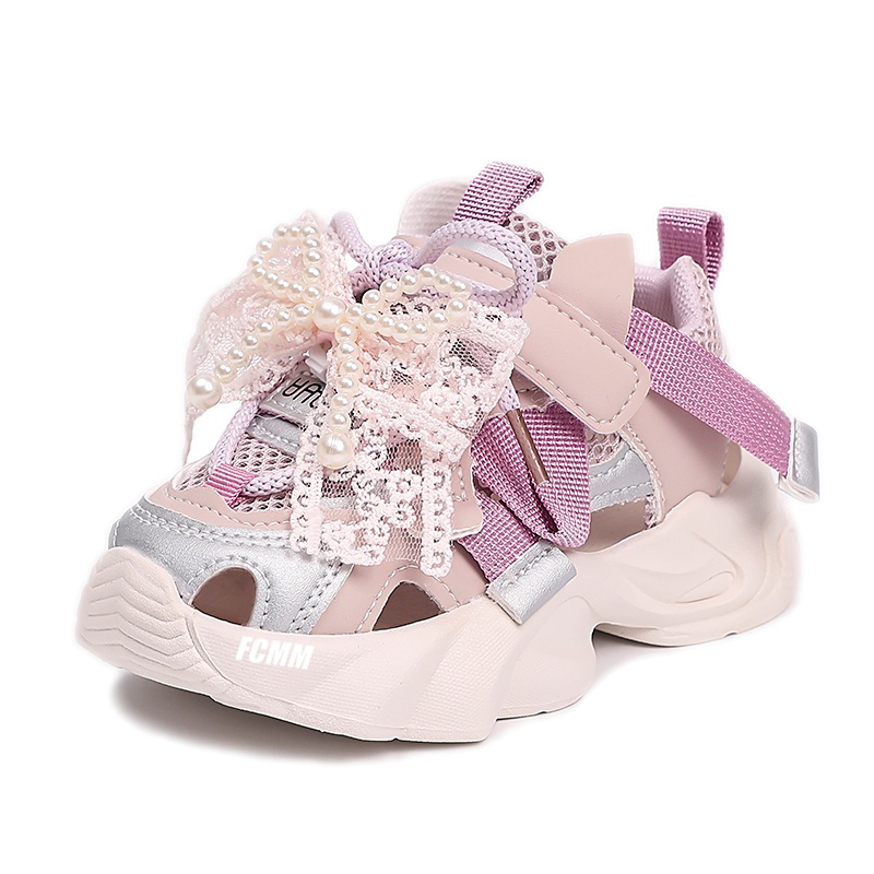 

Прочные дышащие низкие повседневные кроссовки для детей FCMM, фиолетовый