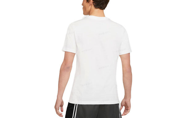 Футболка Men's Nike Cartoon Lebron James Shooting Printing Sports Round Neck Short Sleeve White T-Shirt, белый — фото 2