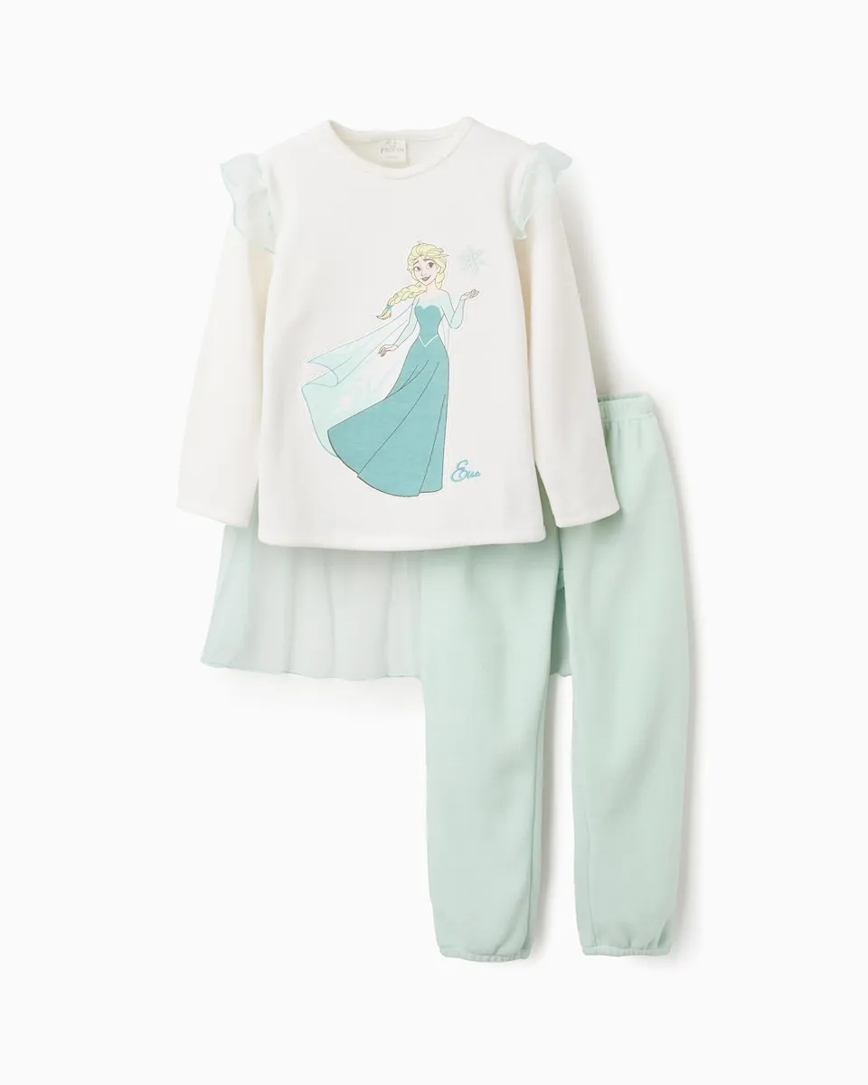 

Детская флисовая пижама с съемной накидкой «Холодное сердце» Zippy, светло-зеленый