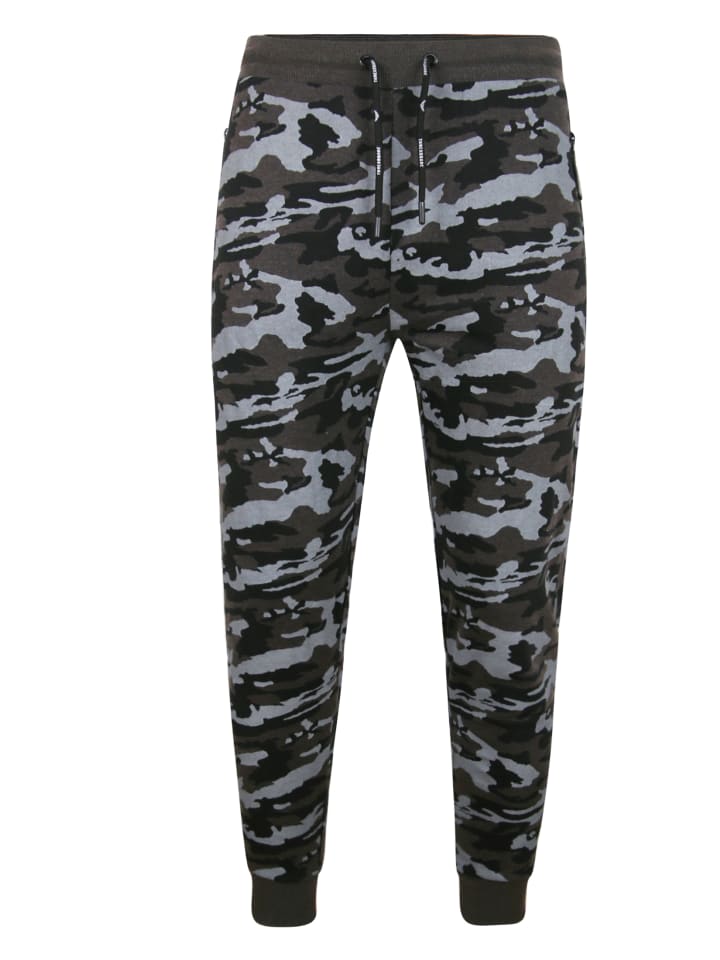 

Тканевые брюки Threadbare, цвет charcoal camo
