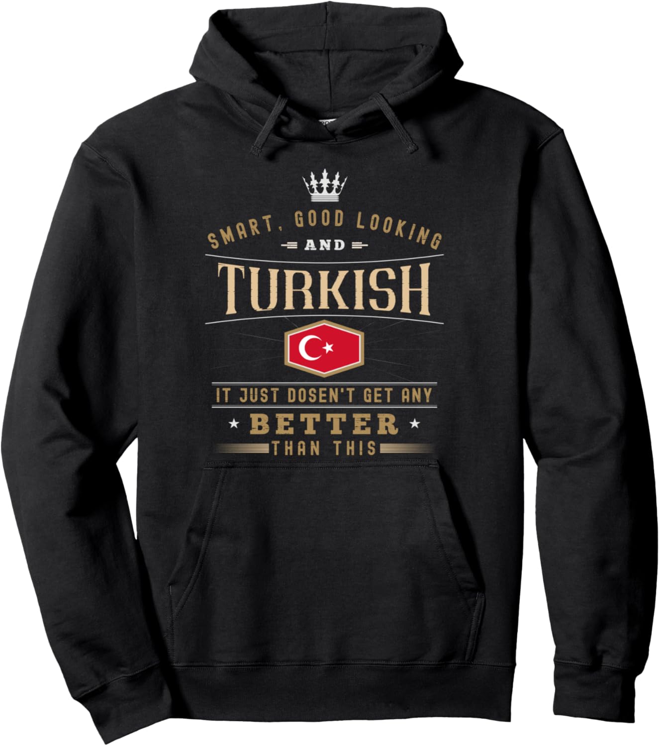 

Худи с турецким дизайном и турецким языком для мужчин и женщин 99 Gifts Turkish Gifts And Souvenirs, черный