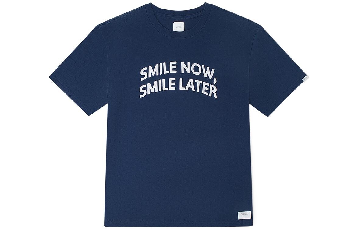 

Футболка Just Smile унисекс темно-синяя Vans, темно-синий