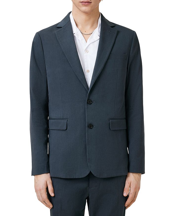 

Блейзер Bay Slim Fit с легкой растяжкой ALLSAINTS, синий