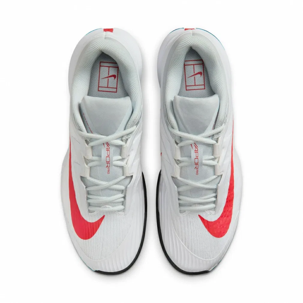 Мужские кроссовки для тенниса «Zoom Vapor Pro 3 HC» от Nike, White X Red — фото 4