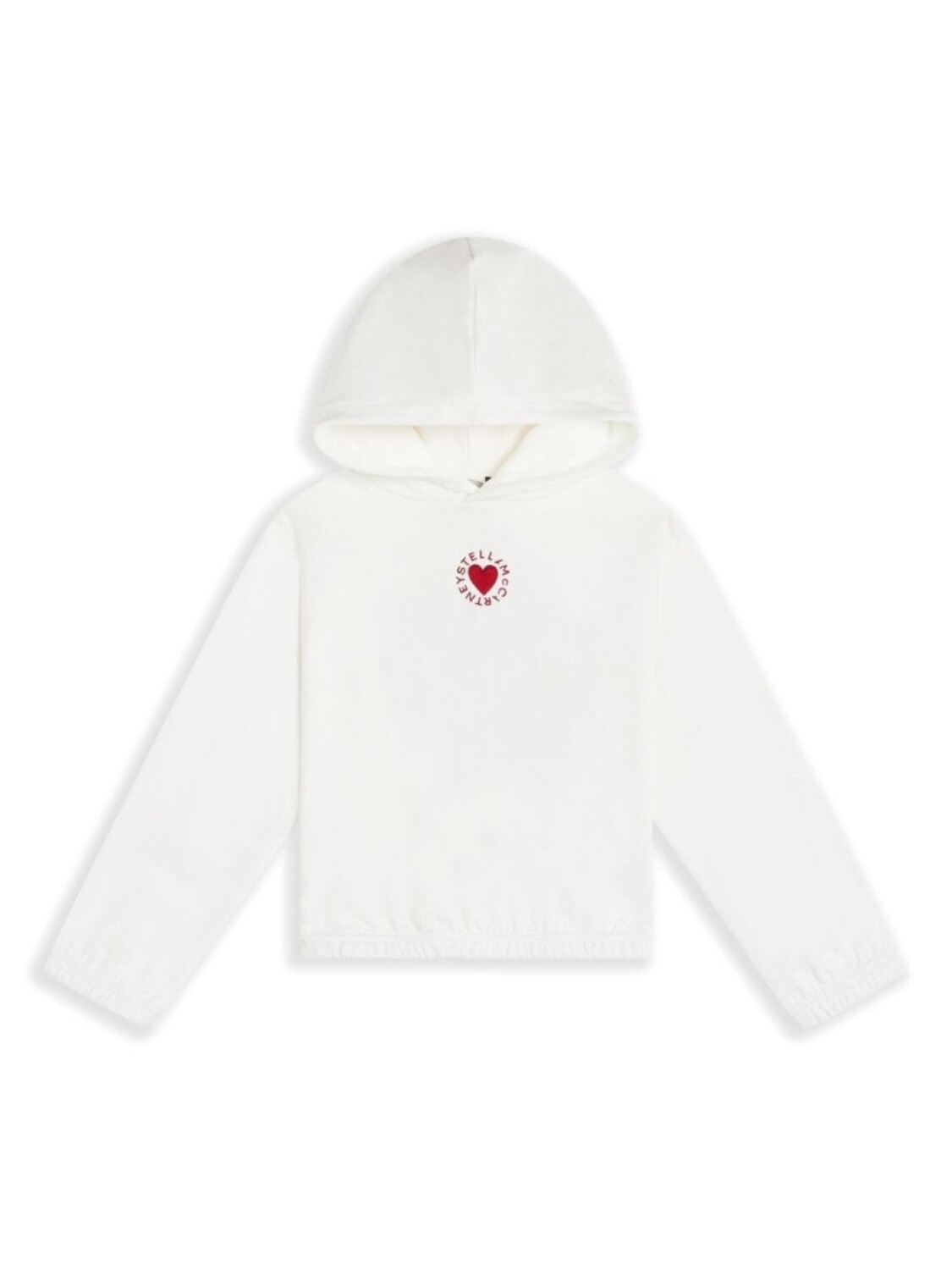 

Stella McCartney Kids худи из органического хлопка с вышитым логотипом, белый