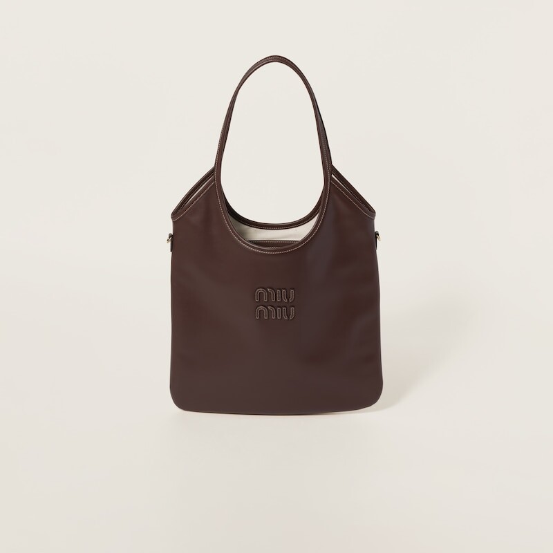 

Сумка из кожи плюща Miu Miu, коричневый