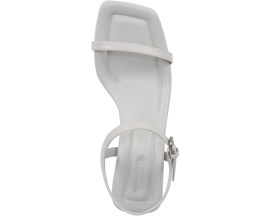 Туфли Vince Coco Square Toe Heeled Sandals, цвет Horchata White Leather — фото 2