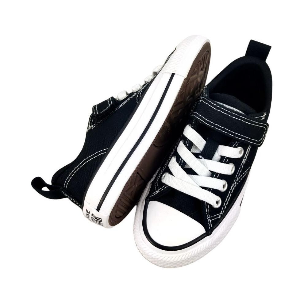 Chuck Taylor All Star Kids Canvas Shoes PS Low-top Black/White Converse, черный/белый — фото 4