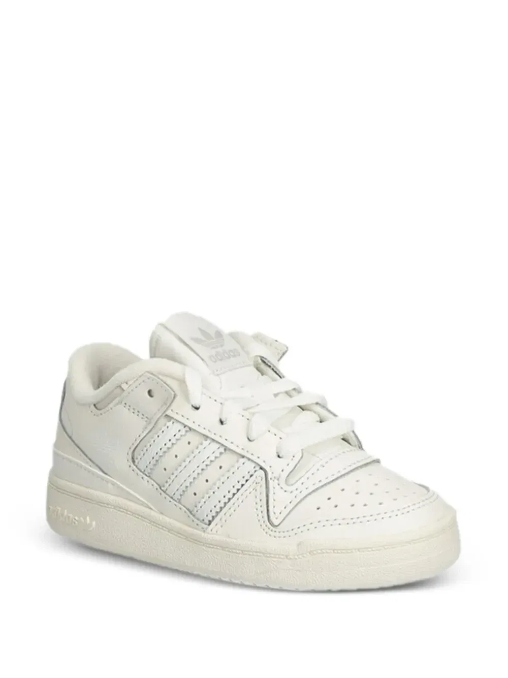 Кроссовки Forum Low Stripes с перфорацией Adidas Kids, белый