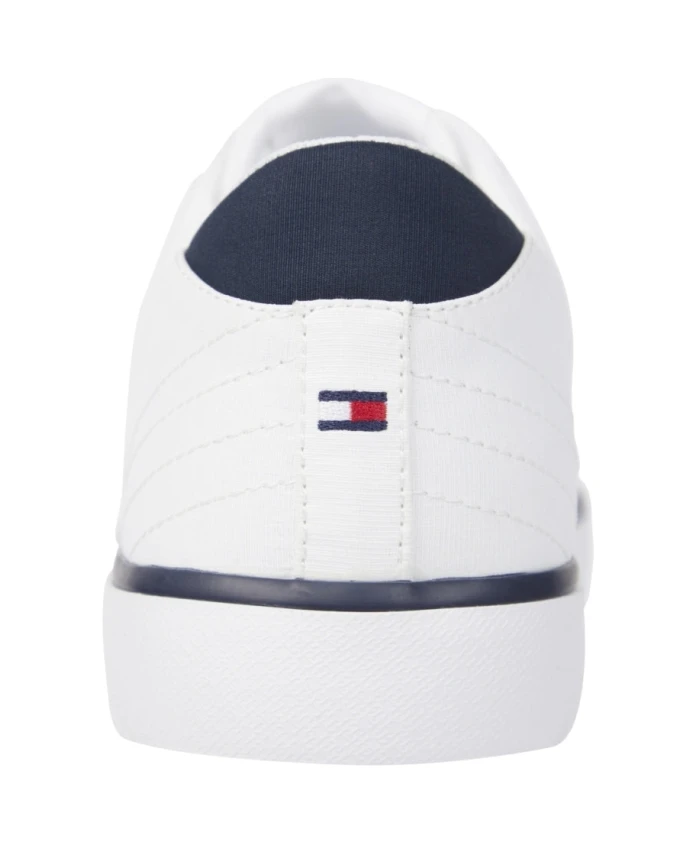 Полосатые сетчатые повседневные кроссовки Tommy Hilfiger, белый — фото 4