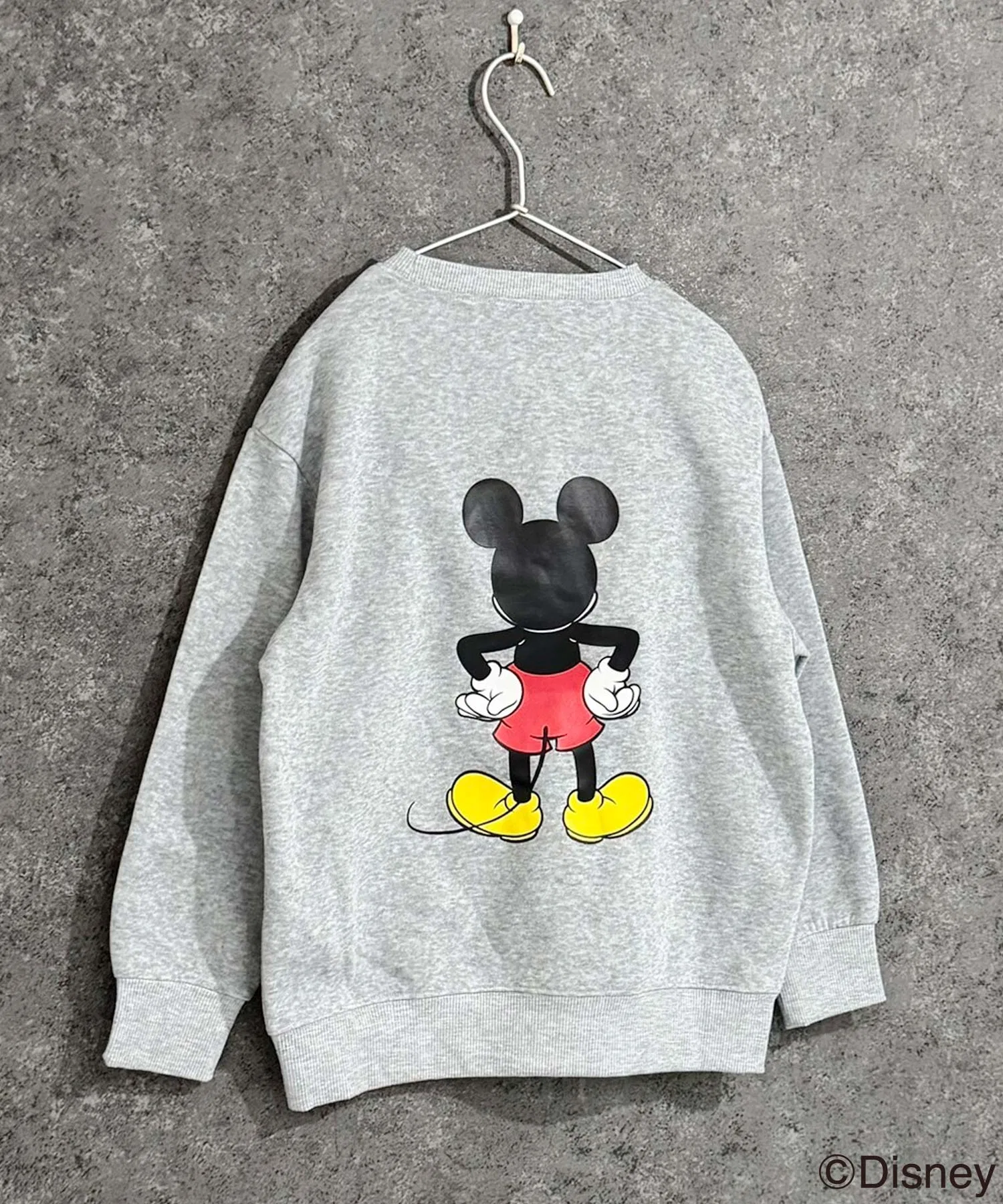 【Disney】MICKEY Толстовка оверсайз с флисовой подкладкой в виде Микки Мауса