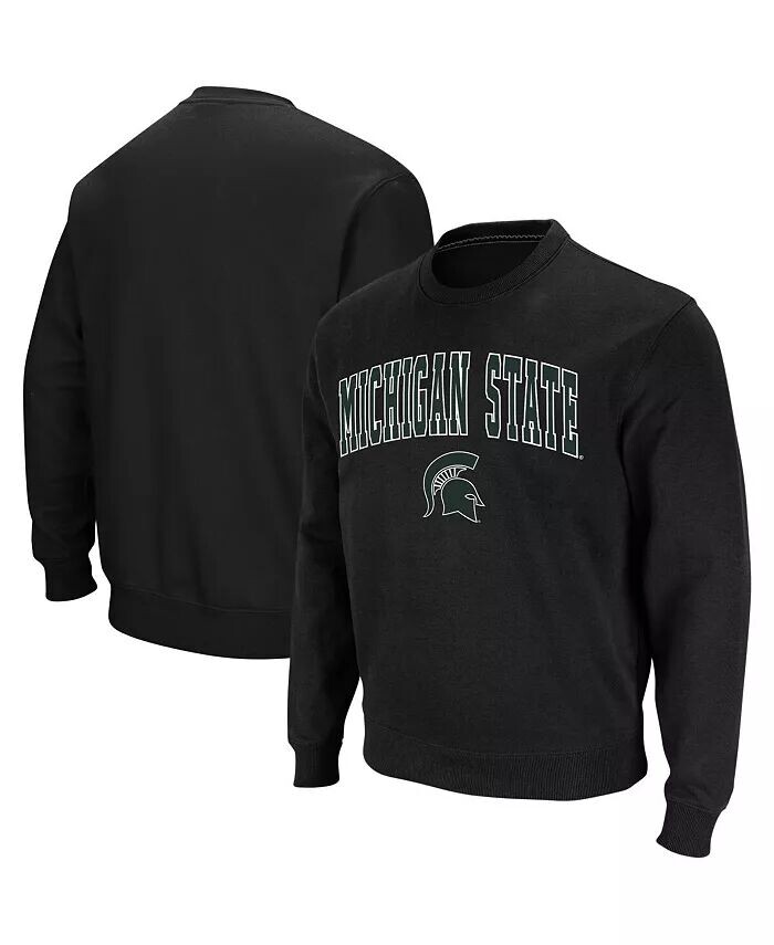 

Мужская толстовка Michigan State Spartans с круглым вырезом и аркой и логотипом Colosseum, черный