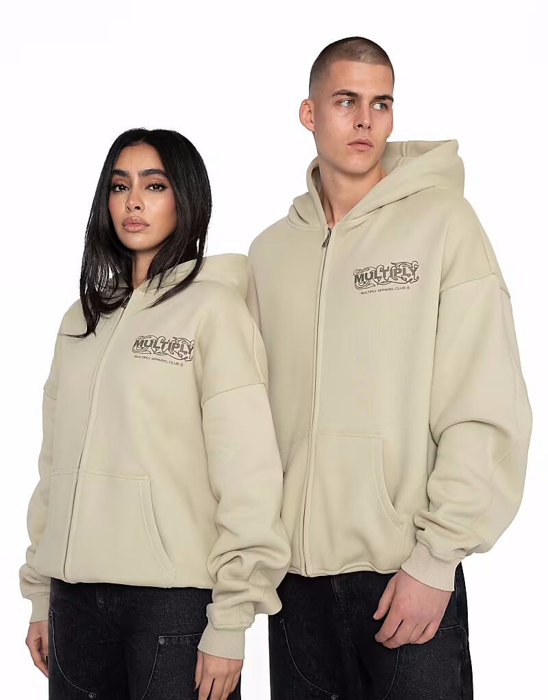 

Multiply Apparel - Орнамент - Толстовка Oversize в цвете Spray Green