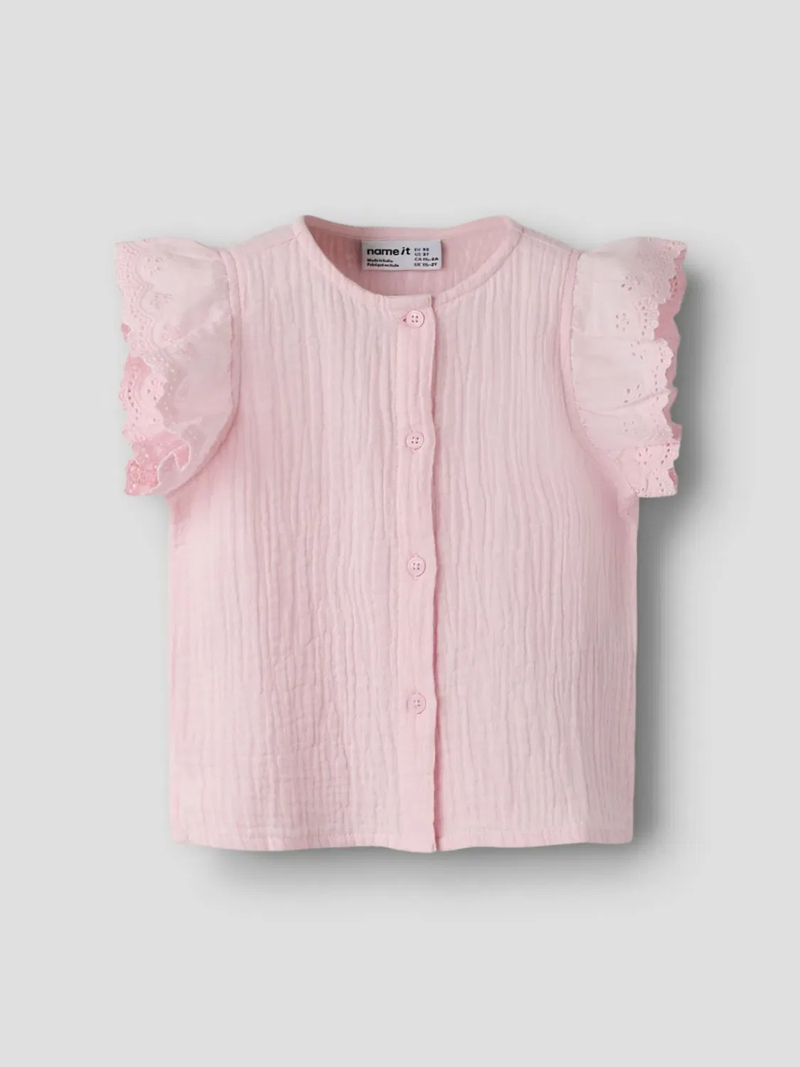 Рубашка из муслина, Name it, pink-a-boo — фото 3