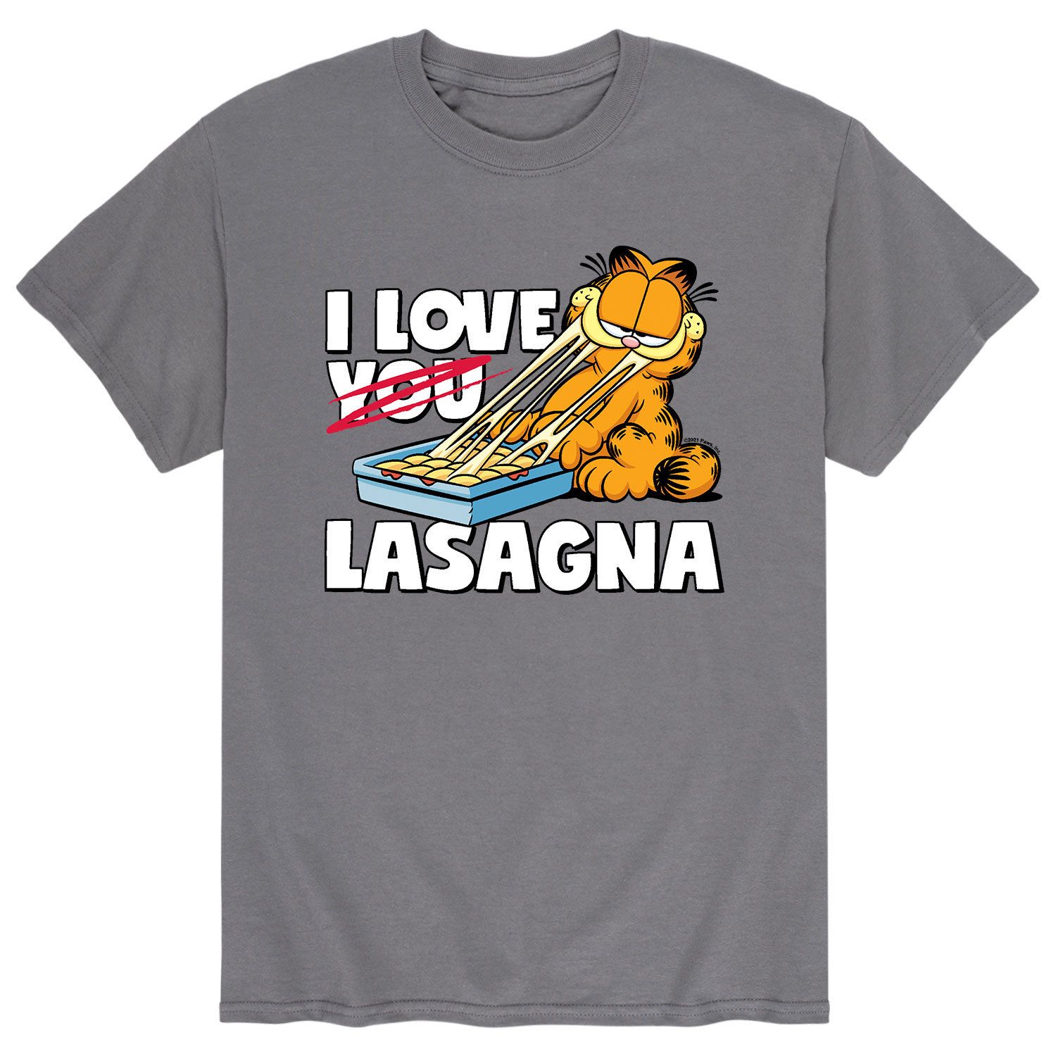 

Мужская футболка Garfield I Love Lasagna Licensed Character