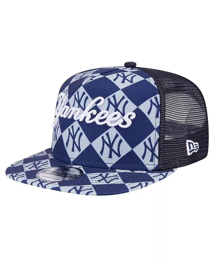 

Мужская темно-синяя бейсболка New York Yankees Seeing Diamonds A-Frame Trucker 9FIFTY Snapback New Era