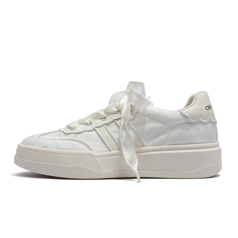 

Кроссовки CENTRAL&KITTY Skateboarding Shoes Women's Low-top, белый