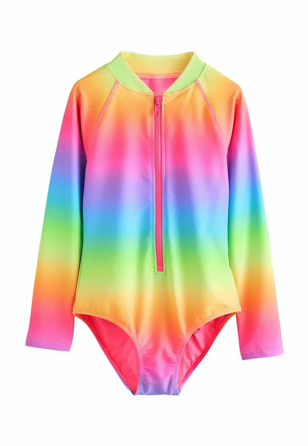 Купальник стандартного кроя с длинными рукавами Next, Rainbow Ombre