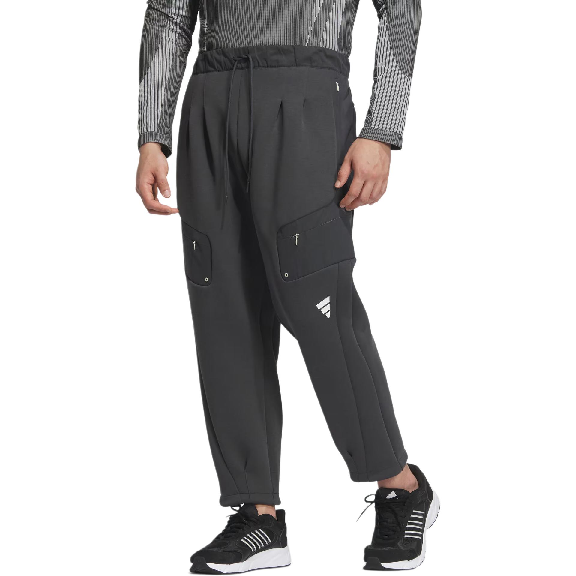 Футболка FW24 FUSTL P KN PT3 Повседневные брюки мужские Угольно-черный Adidas — фото 3