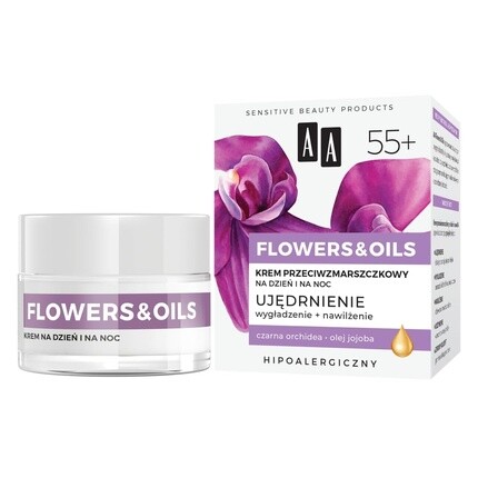 

AA Flowers & Oils 55+ Укрепляющее средство против морщин день и ночь 50 мл