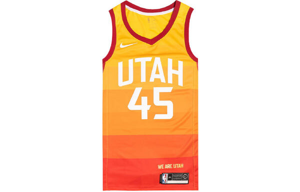 Спортивная футболка nba city limited sw fan edition 19-20 season utah jazz 4 no. 5 basketball jersey/vest orange Nike, оранжевый — фото 3